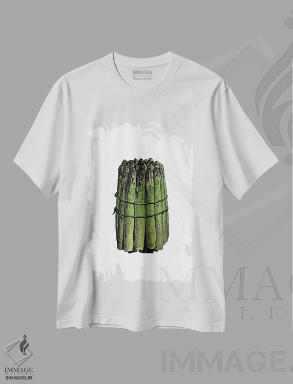 تیشرت طرح دار مارچوبه، دکور معاصر اثر پوسترهای طراحی آلچرا | immage.ir