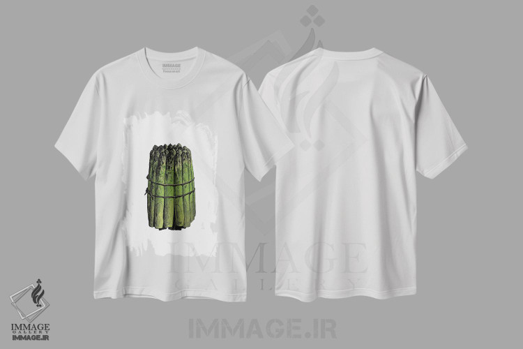 تیشرت طرح دار مارچوبه، دکور معاصر اثر پوسترهای طراحی آلچرا | immage.ir
