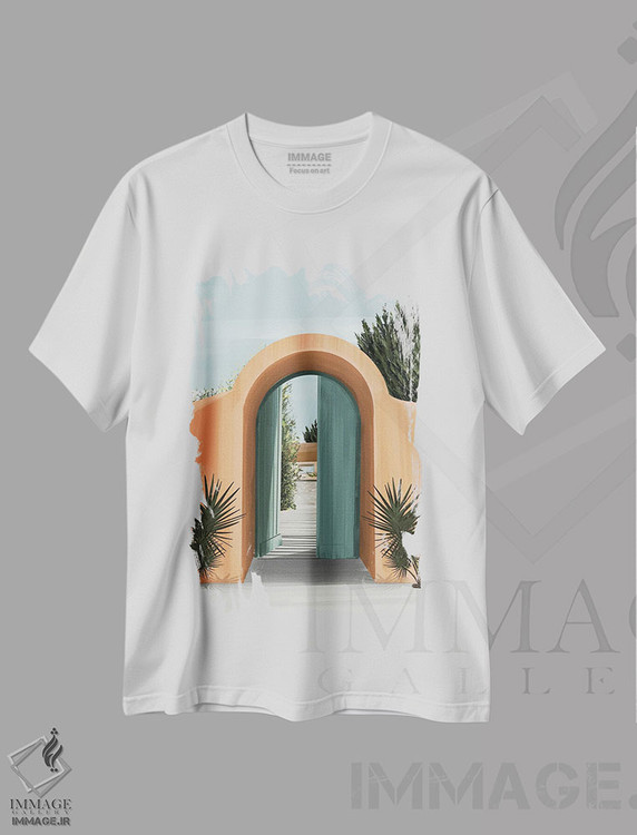 تیشرت طرح دار سفالینه ۲، دکور بوهمی اثر آرکتیک فریم | فروشگاه ایماژ
