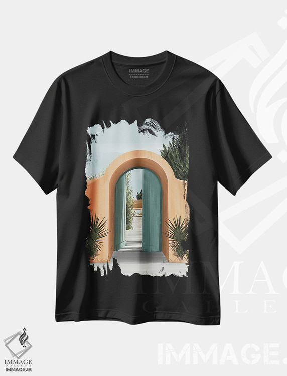 تیشرت طرح دار سفالینه ۲، دکور بوهمی اثر آرکتیک فریم | immage.ir