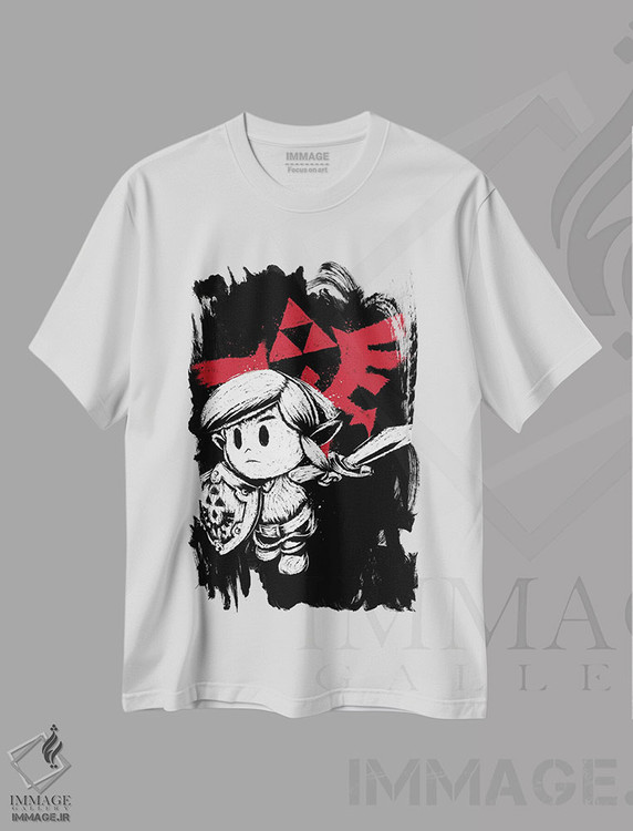 تیشرت طرح دار قهرمان هایلیان نسخهٔ سفید، هنر دیجیتال اثر آنتونیو کامارنا | فروشگاه ایماژ