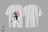 تیشرت طرح دار کاکاشی چشم شارینگان، انیمه اثر آنتونیو کامارنا | فروشگاه ایماژ