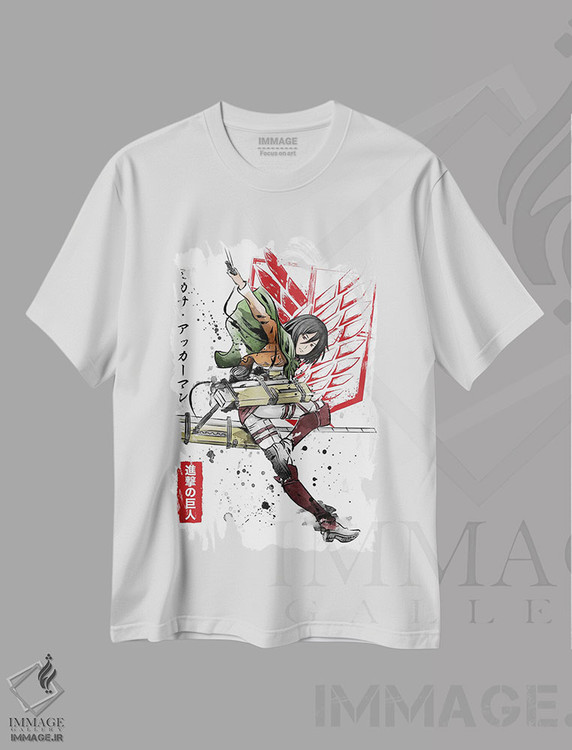 تیشرت طرح دار سرباز میکاسا، انیمه اثر آنتونیو کامارنا | immage.ir
