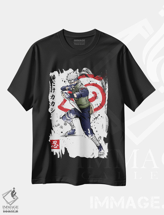 تیشرت طرح دار کاکاشی چشم شارینگان، انیمه اثر آنتونیو کامارنا | immage.ir