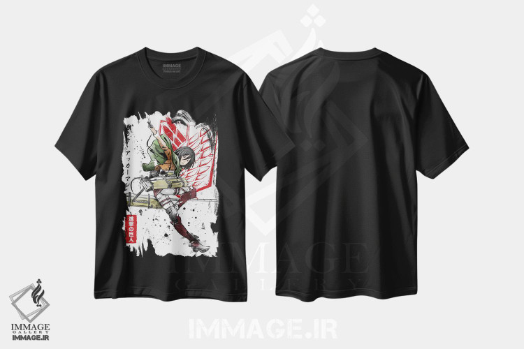 تیشرت طرح دار سرباز میکاسا، انیمه اثر آنتونیو کامارنا | فروشگاه ایماژ
