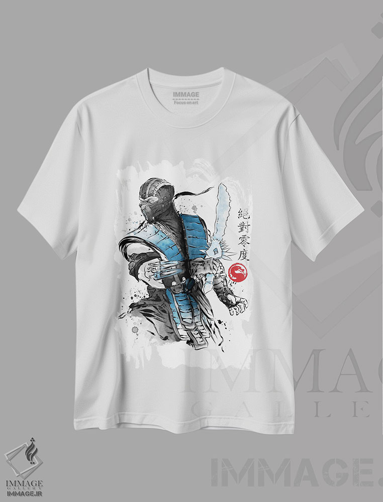 تیشرت طرح دار جنگجوی یخی سومیه، دکور آسیایی اثر آنتونیو کامارنا | فروشگاه ایماژ