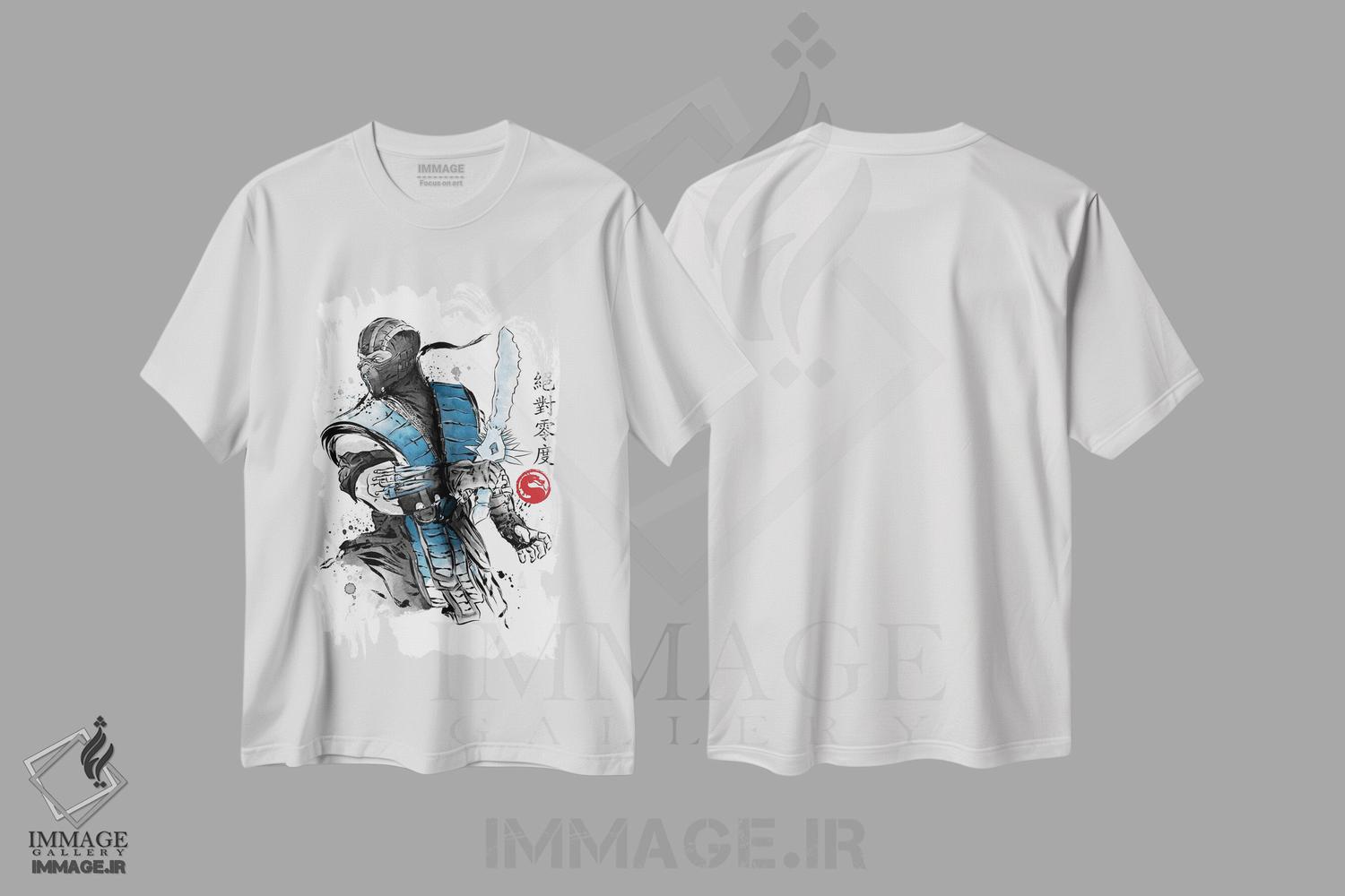 تیشرت طرح دار جنگجوی یخی سومیه، دکور آسیایی اثر آنتونیو کامارنا | فروشگاه ایماژ