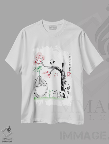 تیشرت طرح دار درختان در حال رشد، انیمه اثر آنتونیو کامارنا | فروشگاه ایماژ