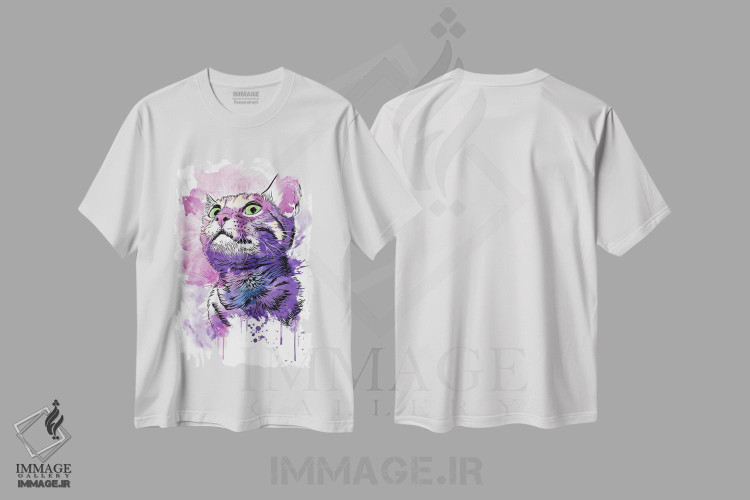 تیشرت طرح دار گربه، مدیوم اثر آنتونیو کامارنا | immage.ir