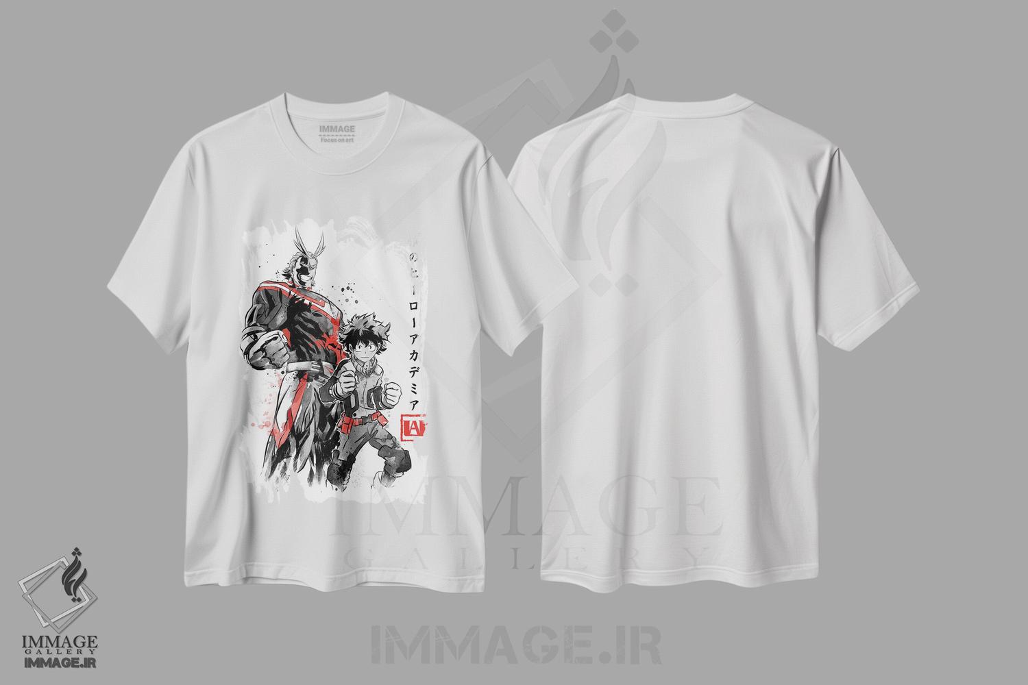 تیشرت طرح دار مدرسه قهرمانان، انیمه اثر آنتونیو کامارنا | فروشگاه ایماژ
