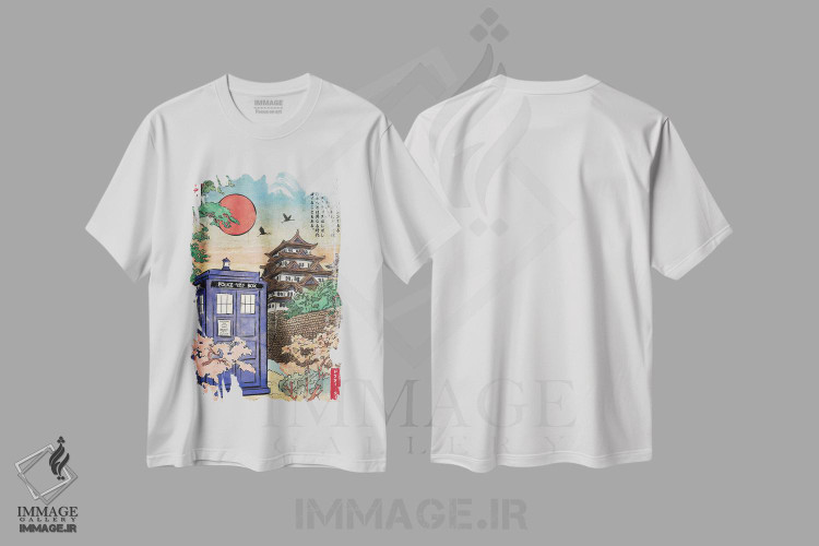 تیشرت طرح دار تاردیس در ژاپن، هنر دیجیتال اثر آنتونیو کامارنا | immage.ir
