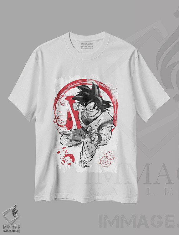 تیشرت طرح دار کاکاروت، انیمه اثر آنتونیو کامارنا | immage.ir