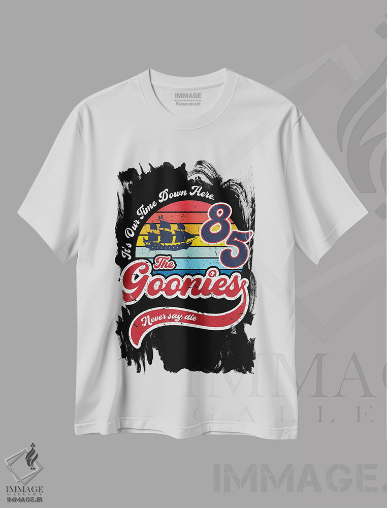 تیشرت طرح دار هرگز نگو بمیر، هنر دیجیتال اثر آنتونیو کامارنا | immage.ir