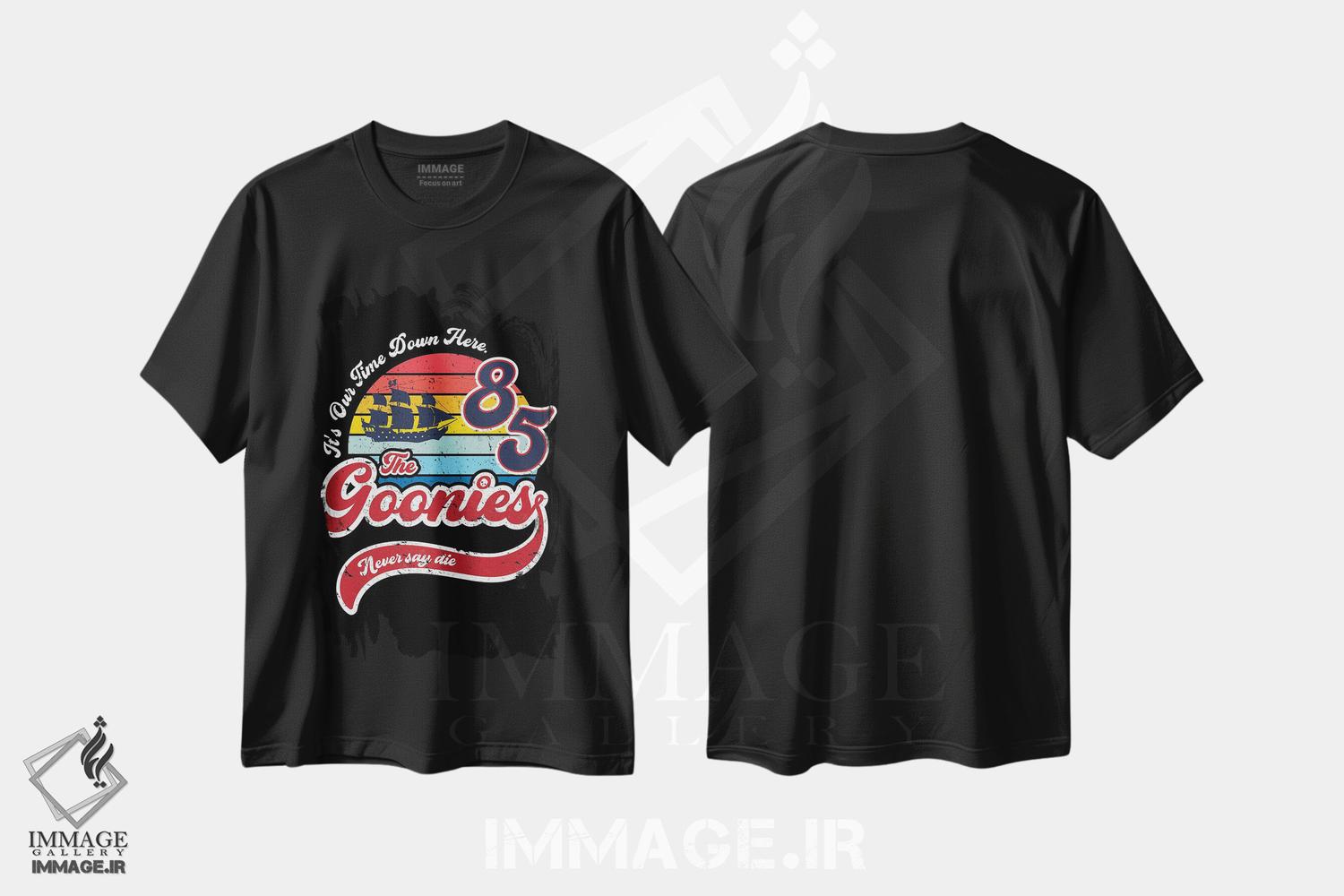 تیشرت طرح دار هرگز نگو بمیر، هنر دیجیتال اثر آنتونیو کامارنا | فروشگاه ایماژ
