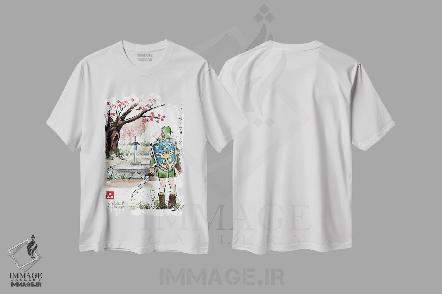 تیشرت طرح دار پیوند با گذشته، هنر دیجیتال اثر آنتونیو کامارنا | فروشگاه ایماژ