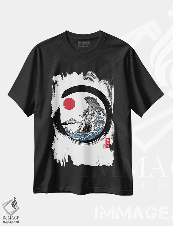 تیشرت طرح دار انسو کایجو، دکور آسیایی اثر آنتونیو کامارنا | فروشگاه ایماژ
