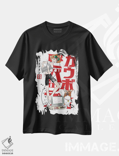 تیشرت طرح دار اد و آین، انیمه اثر آنتونیو کامارنا | فروشگاه ایماژ