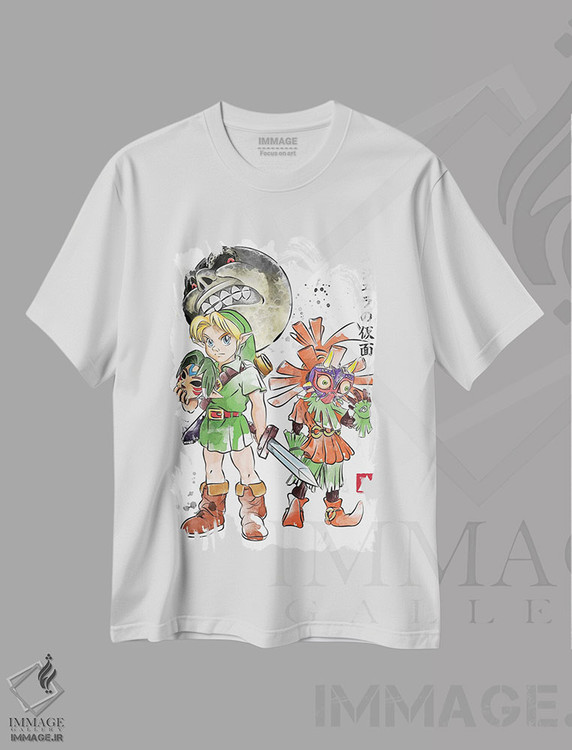 تیشرت طرح دار نقاب ماجورا، هنر دیجیتال اثر آنتونیو کامارنا | فروشگاه ایماژ