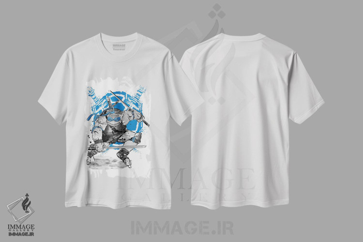 تیشرت طرح دار لئوناردو، هنر دیجیتال اثر آنتونیو کامارنا | فروشگاه ایماژ