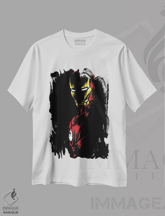 تیشرت طرح دار آهن در سایه ها، هنر دیجیتال اثر آنتونیو کامارنا | immage.ir