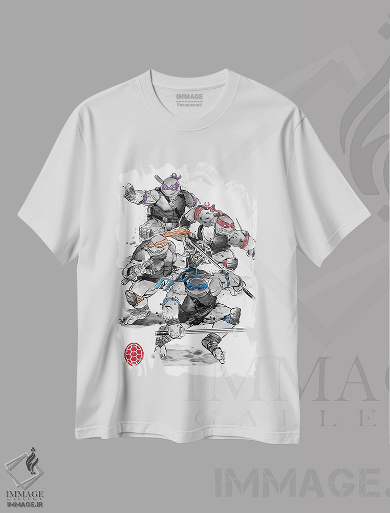 تیشرت طرح دار لاکپشت های نینجا، هنر دیجیتال اثر آنتونیو کامارنا | immage.ir