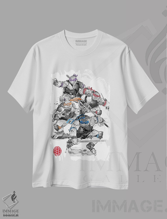 تیشرت طرح دار لاکپشت های نینجا، هنر دیجیتال اثر آنتونیو کامارنا | immage.ir