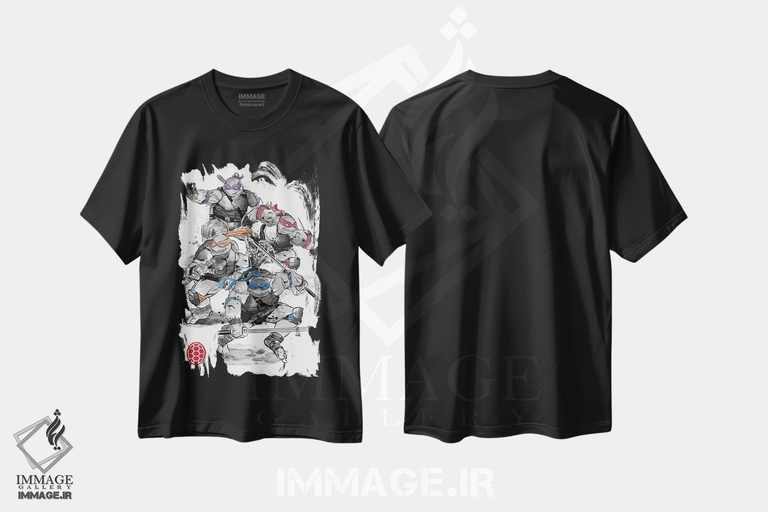 تیشرت طرح دار لاکپشت های نینجا، هنر دیجیتال اثر آنتونیو کامارنا | فروشگاه ایماژ