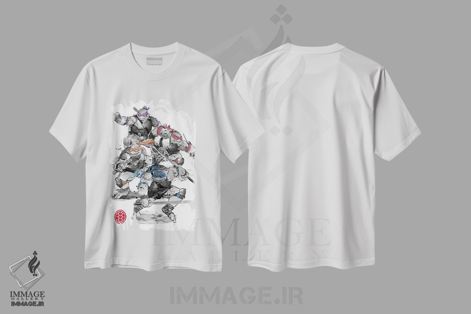 تیشرت طرح دار لاکپشت های نینجا، هنر دیجیتال اثر آنتونیو کامارنا | immage.ir