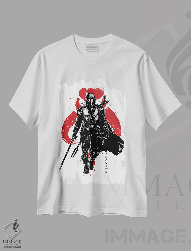 تیشرت طرح دار دارنده شمشیر تاریکی، هنر دیجیتال اثر آنتونیو کامارنا | immage.ir