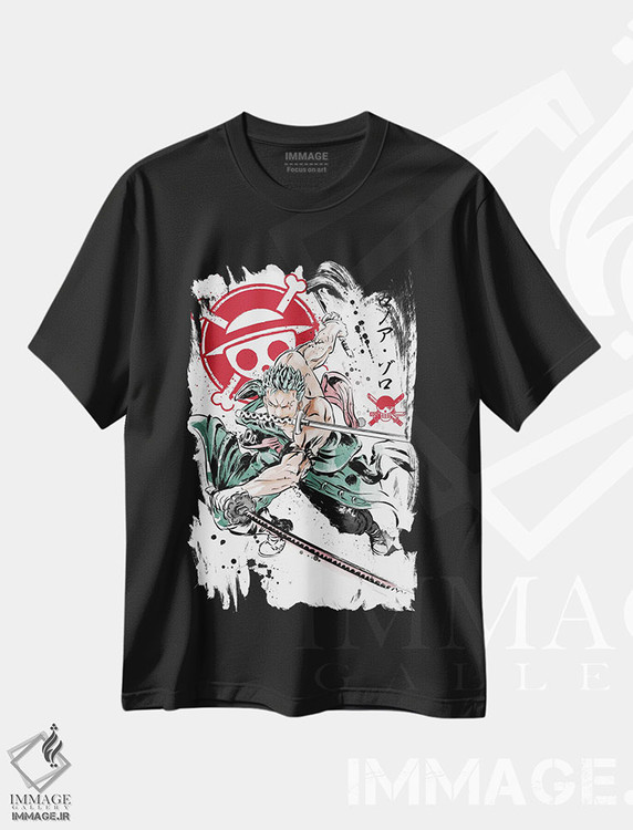 تیشرت طرح دار شکارچی دزدان دریایی، انیمه اثر آنتونیو کامارنا | فروشگاه ایماژ