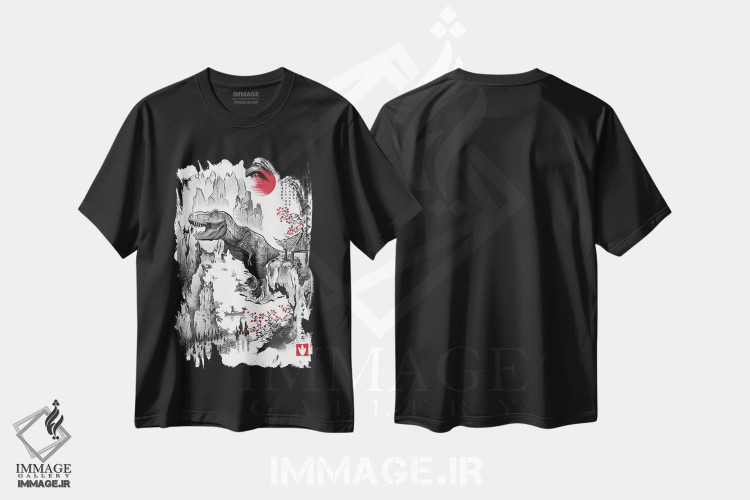 تیشرت طرح دار تی رکس در ژاپن، دکور آسیایی اثر آنتونیو کامارنا | immage.ir