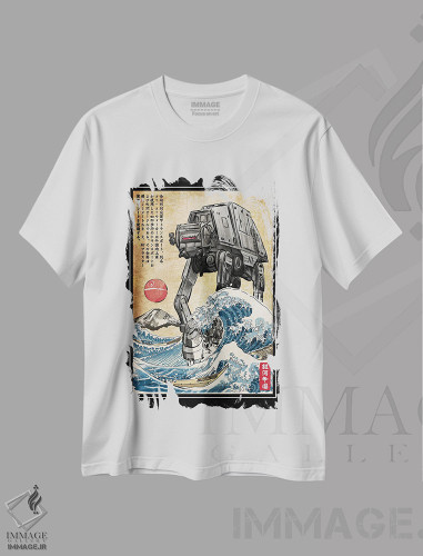 تیشرت طرح دار امپراتوری کهکشانی در ژاپن، مدیوم اثر آنتونیو کامارنا | فروشگاه ایماژ