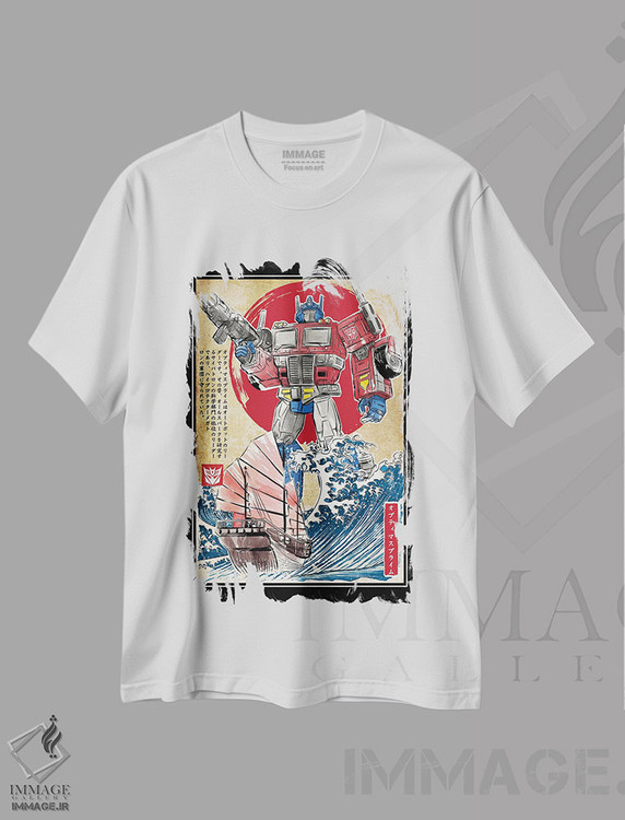 تیشرت طرح دار اپتیموس پرایم در ژاپن، مدیوم اثر آنتونیو کامارنا | immage.ir