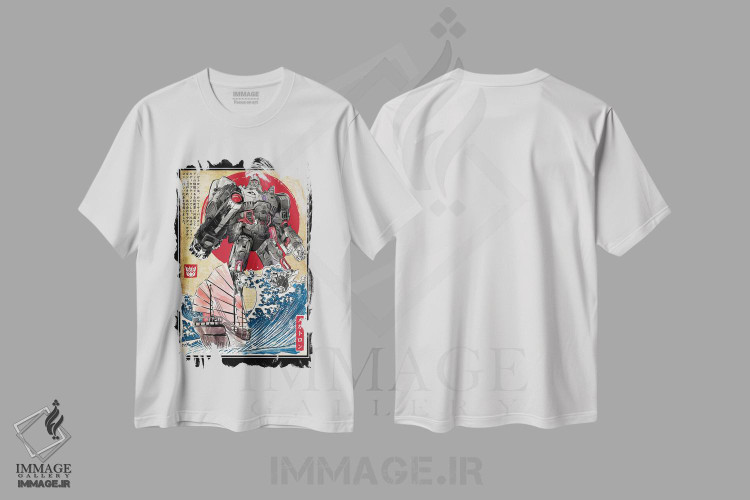 تیشرت طرح دار مگاترون در ژاپن، مدیوم اثر آنتونیو کامارنا | فروشگاه ایماژ