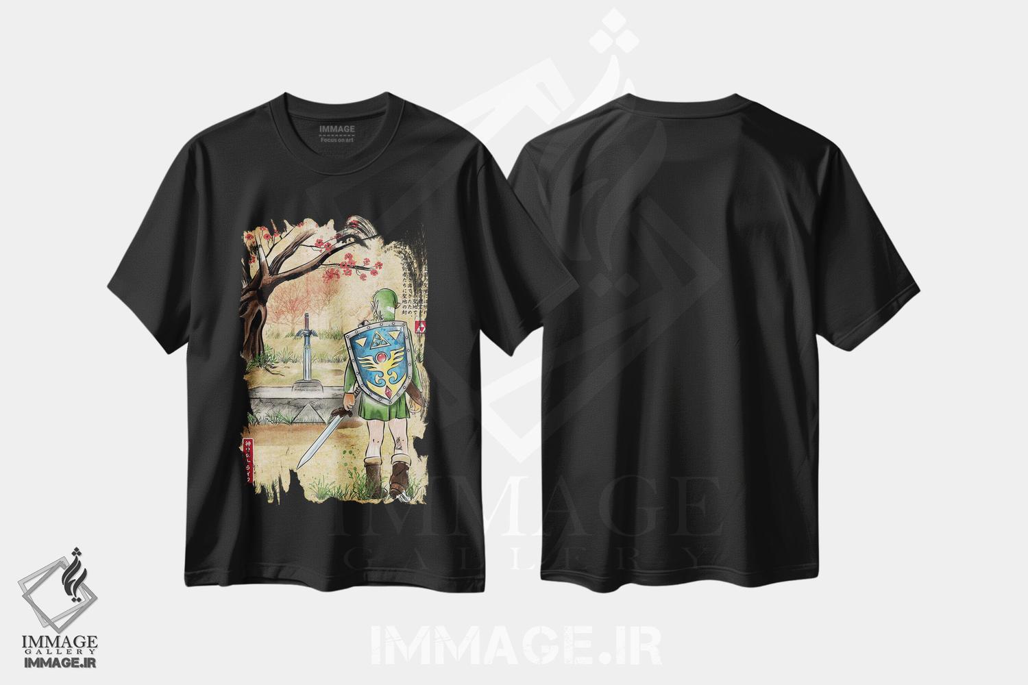تیشرت طرح دار پیوند با گذشته، هنر دیجیتال اثر آنتونیو کامارنا | فروشگاه ایماژ