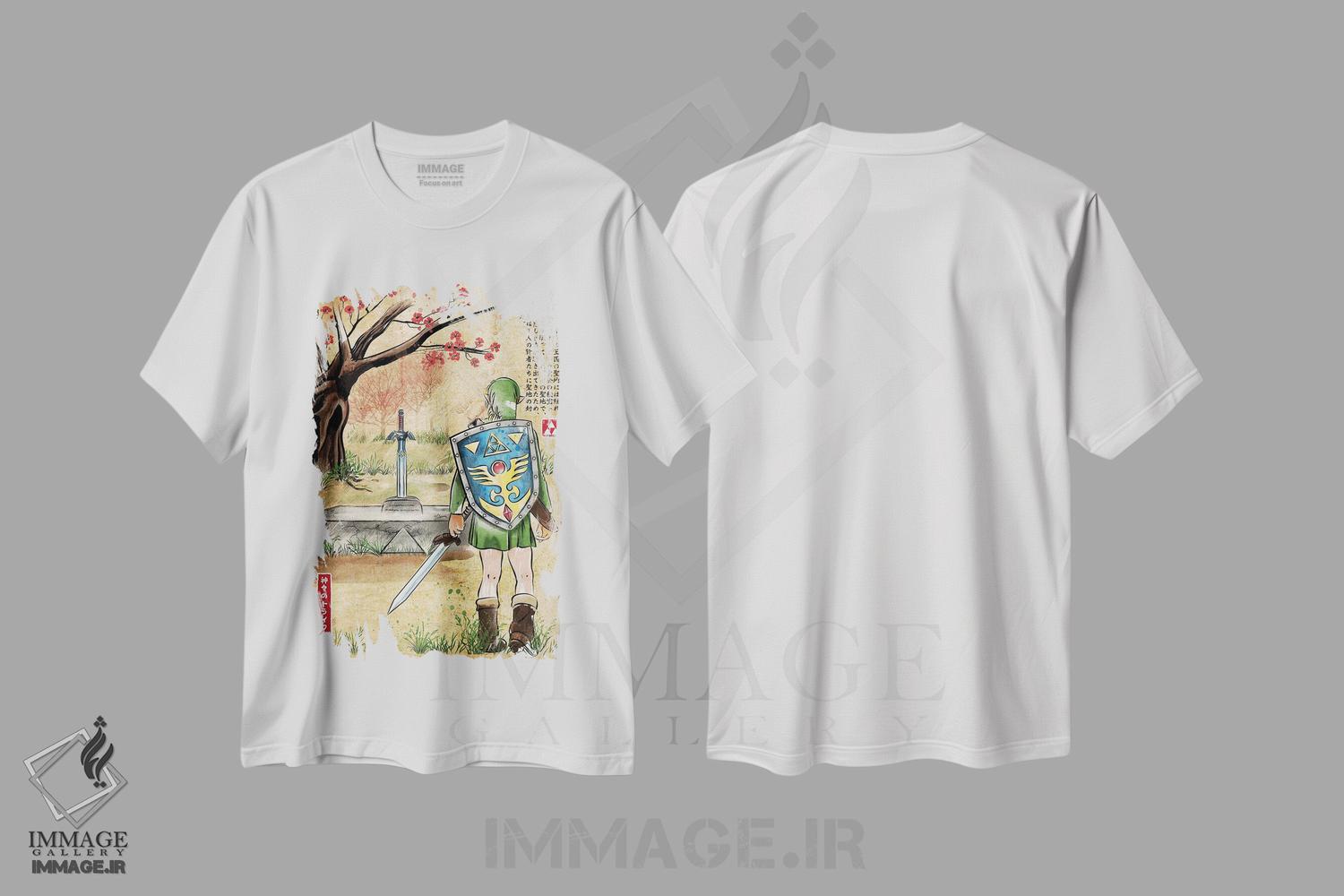تیشرت طرح دار پیوند با گذشته، هنر دیجیتال اثر آنتونیو کامارنا | immage.ir