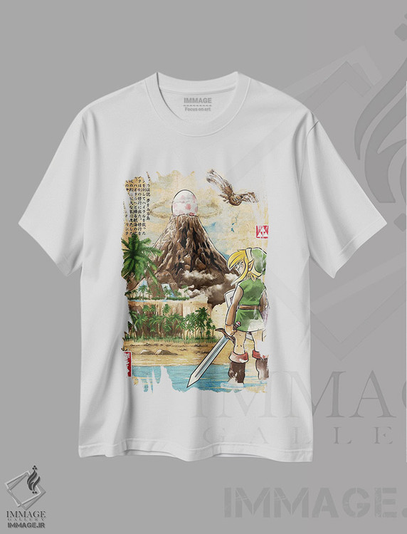 تیشرت طرح دار بیداری لینک، هنر دیجیتال اثر آنتونیو کامارنا | فروشگاه ایماژ