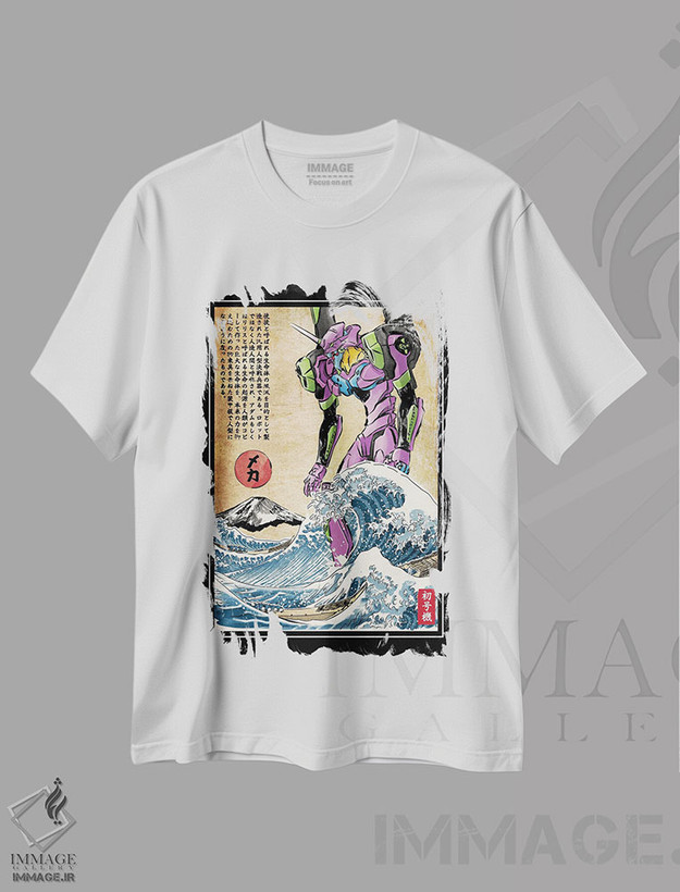تیشرت طرح دار ایوا در ژاپن، انیمه اثر آنتونیو کامارنا | فروشگاه ایماژ