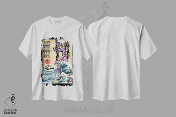 تیشرت طرح دار ایوا در ژاپن، انیمه اثر آنتونیو کامارنا | فروشگاه ایماژ
