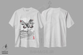 تیشرت طرح دار ظهور پروانه غول پیکر، دکور آسیایی اثر آنتونیو کامارنا | فروشگاه ایماژ