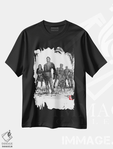 تیشرت طرح دار هفت نگهبان، انیمه اثر آنتونیو کامارنا | فروشگاه ایماژ