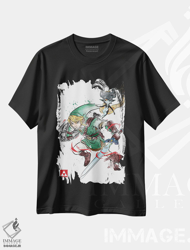 تیشرت طرح دار گرگ گرگ ومیش، هنر دیجیتال اثر آنتونیو کامارنا | فروشگاه ایماژ