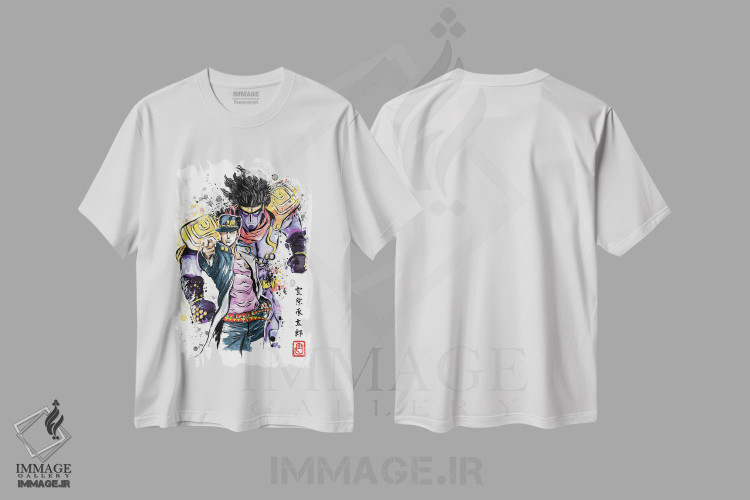 تیشرت طرح دار ماجراجویی عجیب با رنگ آب، انیمه اثر آنتونیو کامارنا | immage.ir