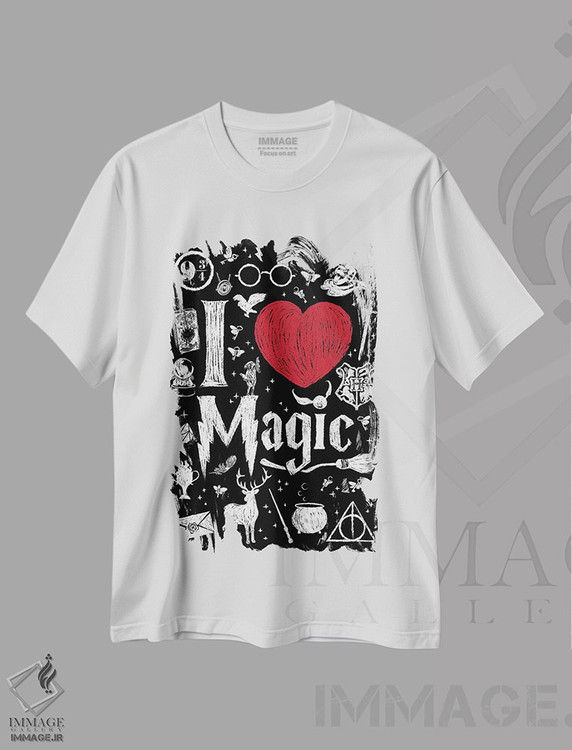 تیشرت طرح دار من عاشق جادو هستم، هنر دیجیتال اثر آنتونیو کامارنا | immage.ir