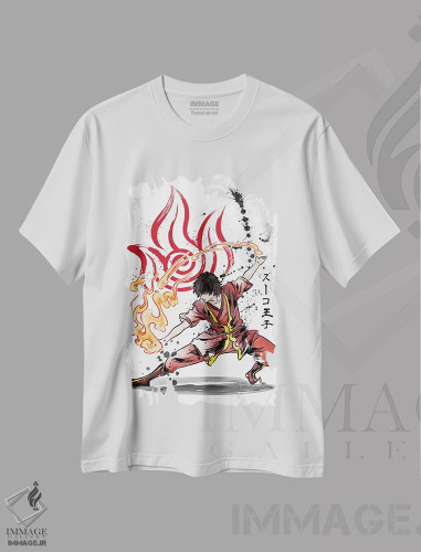تیشرت طرح دار قدرت ملت آتش، انیمه اثر آنتونیو کامارنا | فروشگاه ایماژ