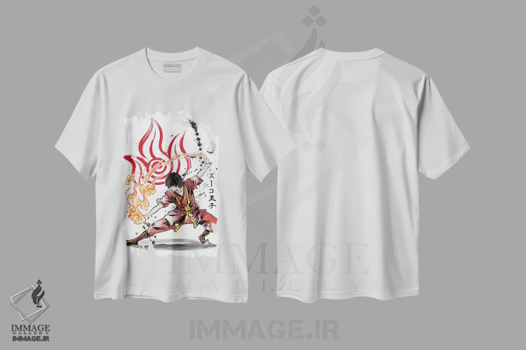 تیشرت طرح دار قدرت ملت آتش، انیمه اثر آنتونیو کامارنا | فروشگاه ایماژ