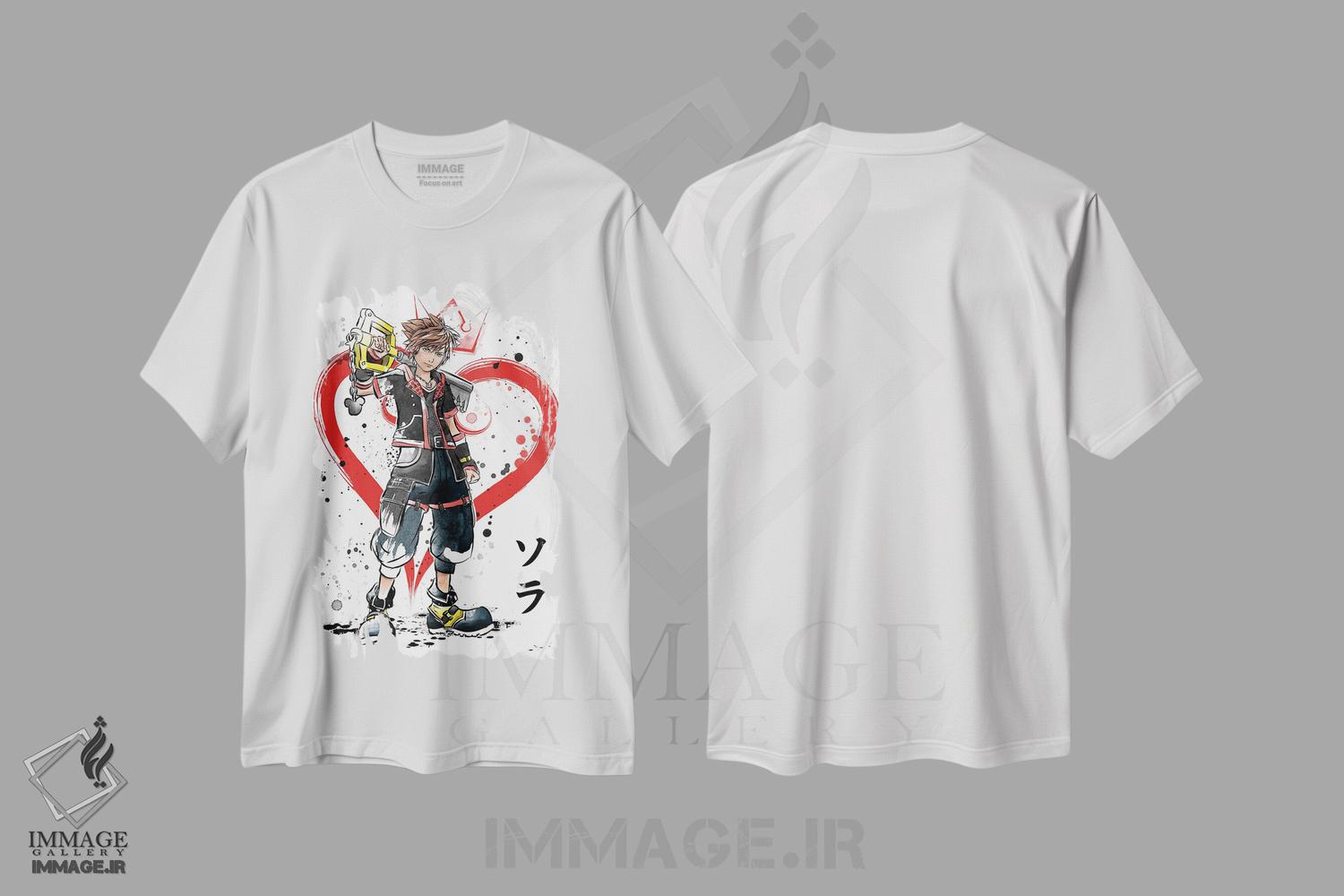 تیشرت طرح دار دارنده شمشیر کلیدنما، هنر دیجیتال اثر آنتونیو کامارنا | immage.ir
