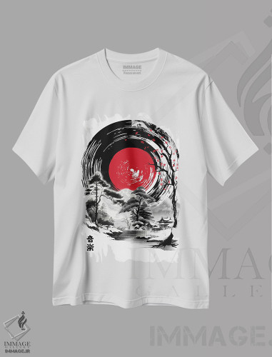 تیشرت طرح دار موسیقی ژاپن، هنر دیجیتال اثر آنتونیو کامارنا | فروشگاه ایماژ