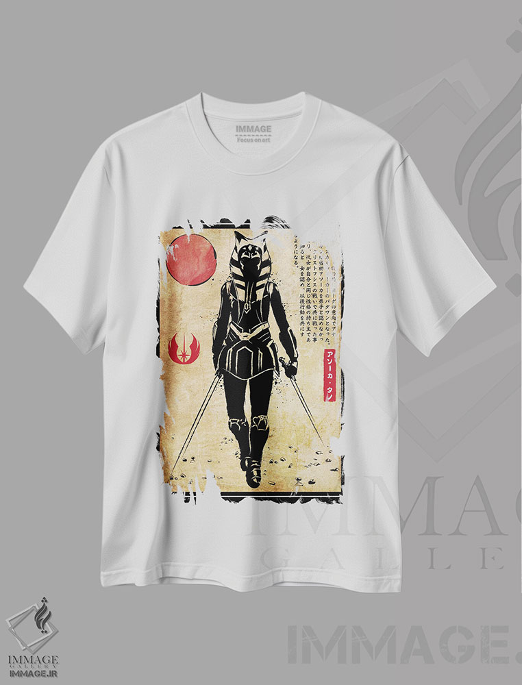 تیشرت طرح دار آسوکا تانو، هنر دیجیتال اثر آنتونیو کامارنا | immage.ir