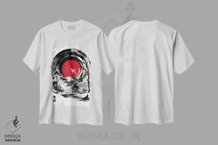 تیشرت طرح دار موسیقی ژاپن، هنر دیجیتال اثر آنتونیو کامارنا | فروشگاه ایماژ